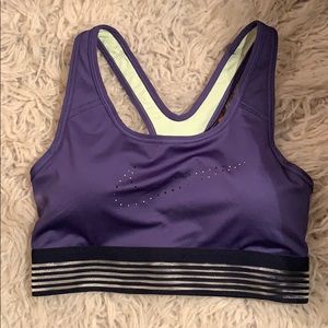 Purple sports bra